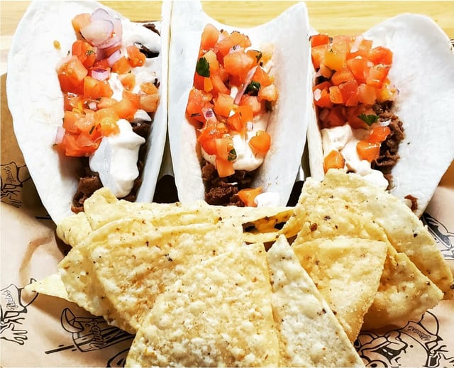 Shaved Ribeye Tacos.